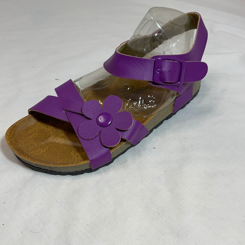 RK Collection Girls Purple Flower Sandal SZ3 / 34